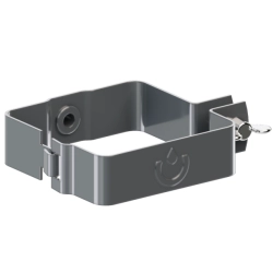 KROP Obejma stalowa rury kwadratowej - system rynien kwadratowych 80x80 mm